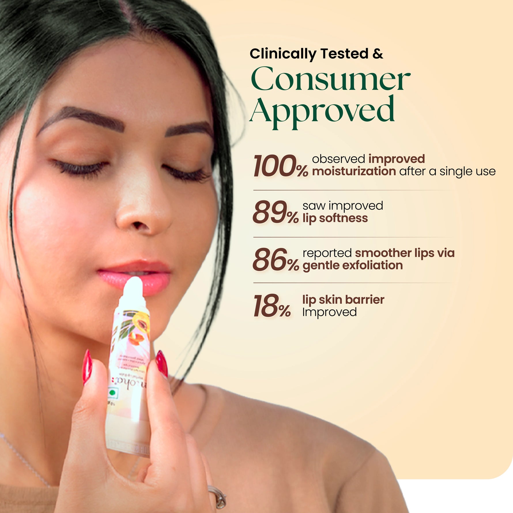 Moha: Herbal Lip Balm (10g) - Ayurvedic Cracked Lip Repair & Hydrating Lip Butter