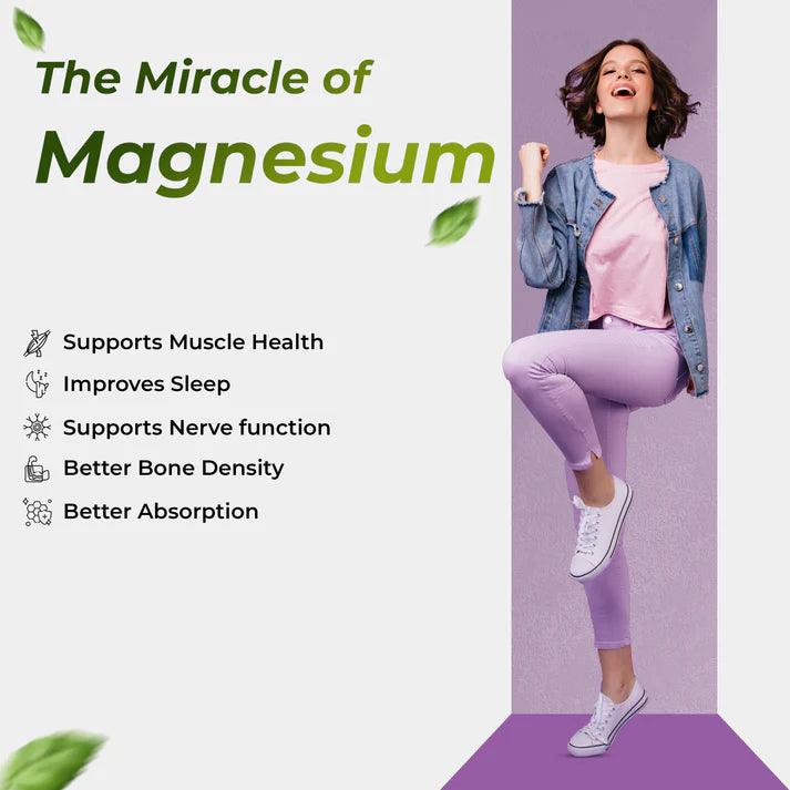 Health Veda Organics High Absorption Magnesium Glycinate Capsule - 60 Capsules