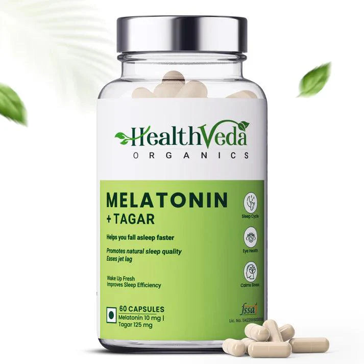 Health Veda Organics Melatonin Capsules - 60 Capsules