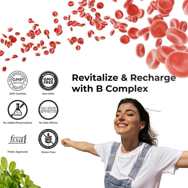 Health Veda Organics Vitamin B12 Capsule | Plant Based Capsule for Healthy Metabolism & Nervous System - 60 Capsules