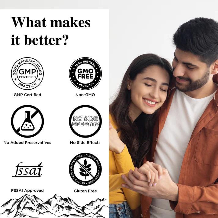 Health Veda Organics Gold Shilajit Capsule for Stamina