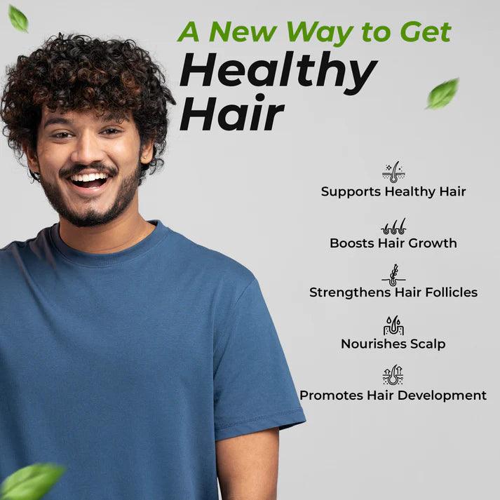 Health Veda Organics Advance Hair Vitamin with DHT Blocker & Biotin Capsule
