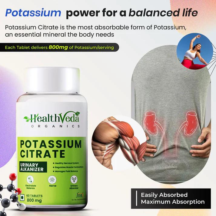 Health Veda Organics Potassium Citrate Veg Tablet