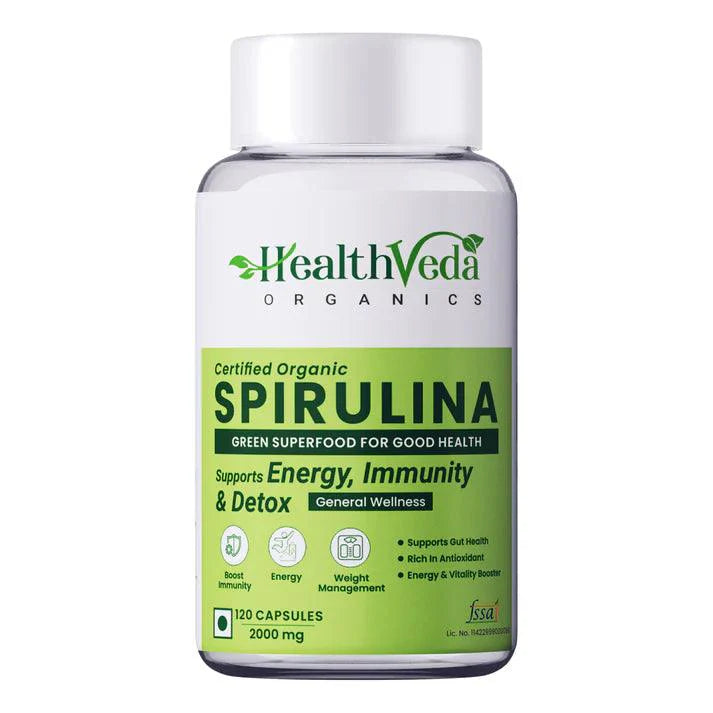 Health Veda Organics Spirulina Capsule