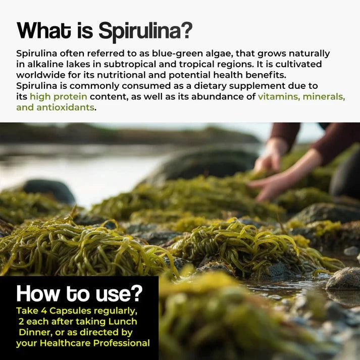 Health Veda Organics Spirulina Capsule