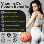 Health Veda Organics Natural Vitamin-C 1000 mg Vegan Tablet - 120 Tablets