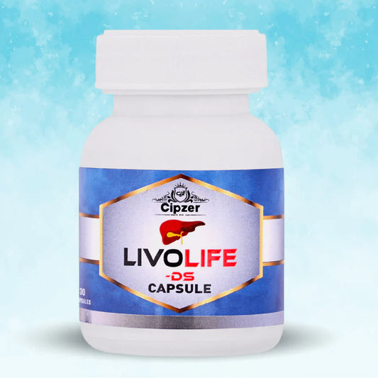 Cipzer Livo Life-DS - 30 Capsules | Herbal Liver Tonic for Fatty Liver, Jaundice & Digestion Support