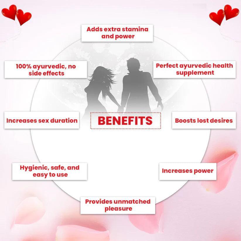 Deemark Love Forever (Oil, Prash and Capsules) - Ayurvedic Oil, Prash and Capsules for all Problem Related to Wellness in Men and Women