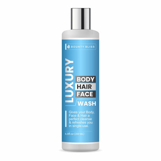 Bounty Bliss Luxury Body, Hair and Face Wash All Skin Types Clear, Glowing Skin 100% Vegan Paraben & Sulphates Free For Women & Men - 200ml