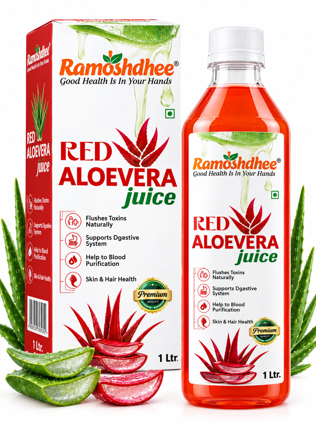 Ramoshdhee Red Aloe Vera Juice 1L