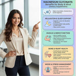 Suplee Magnesium Glycinate Effervescent Tablets 1000mg, Orange, 20 Count