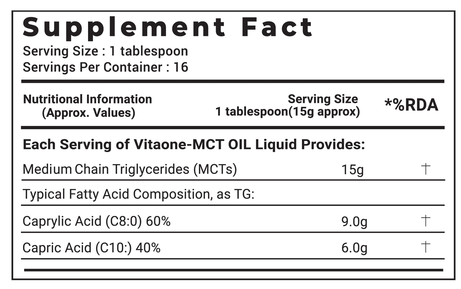 Vitaone Pure MCT Oil  / Travel Pack (20ml) | Fast-Acting C8 & C10 Ketogenic Fuel for Brain Power & Energy