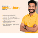 Vedistry Memosharp 60s - Ayurvedic Brain Booster for Memory, Focus & Concentration