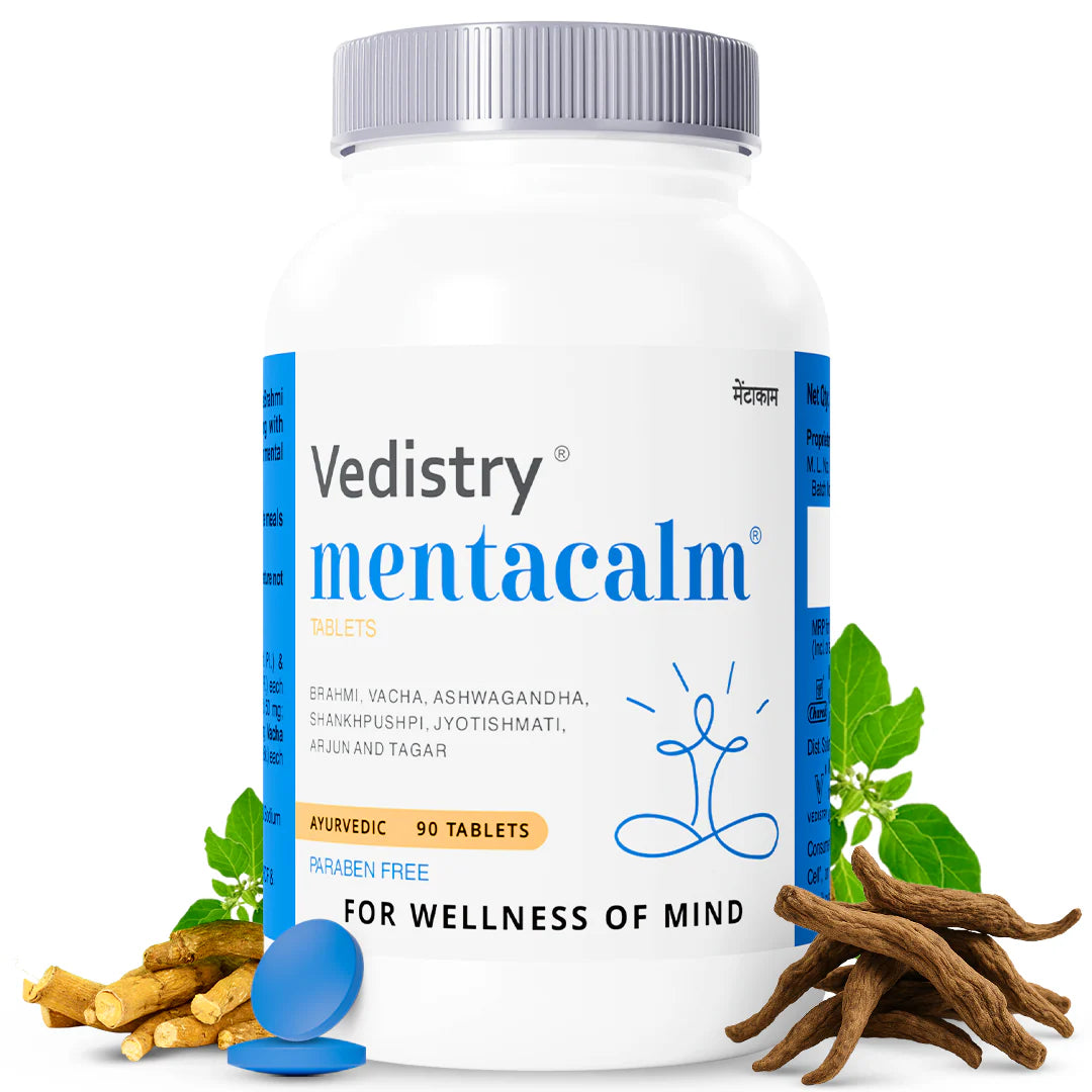 Vedistry Mentacalm Tablet for Mind Wellness - 90 Tablets