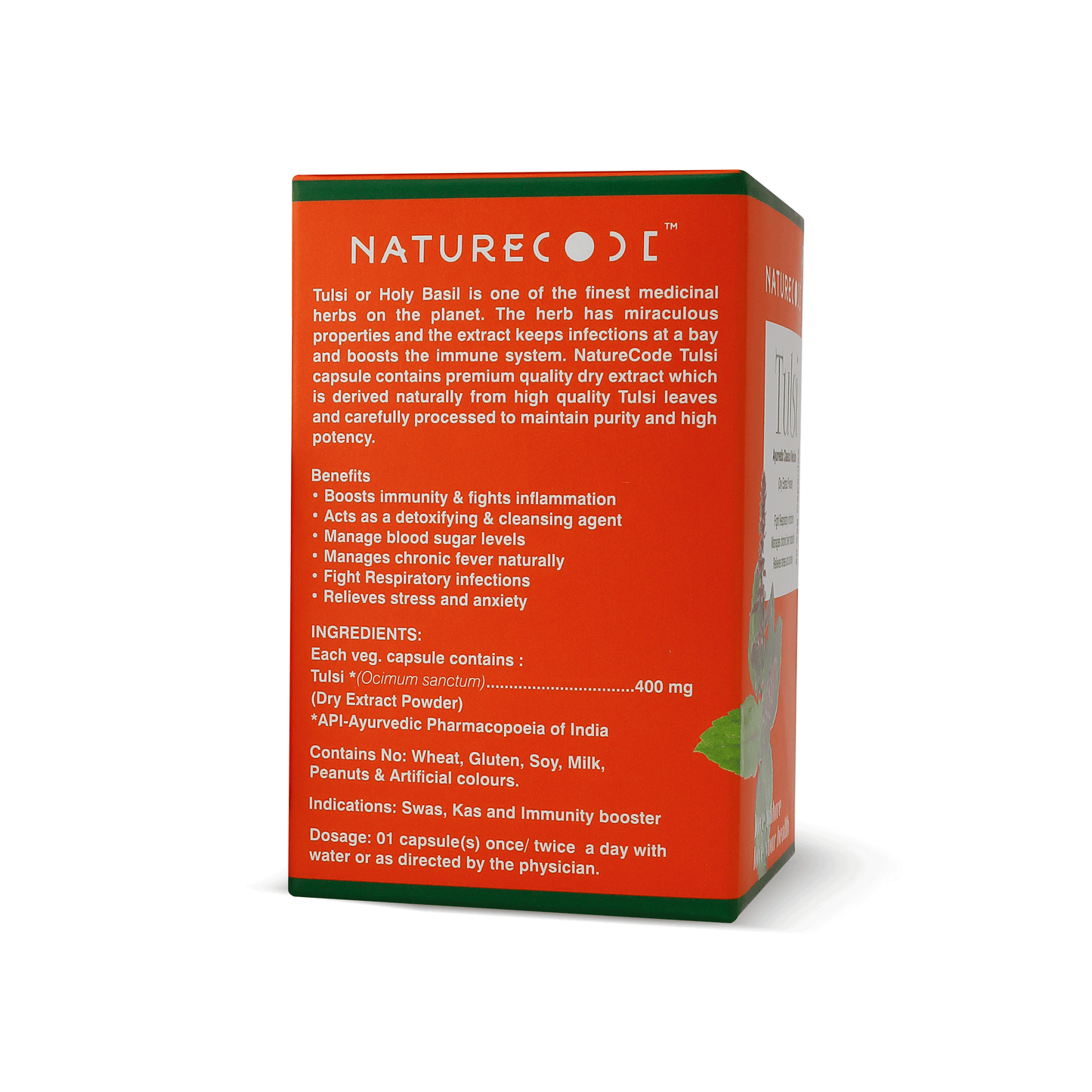 Nature Code Tulsi Veg Capsule - 60 Capsules