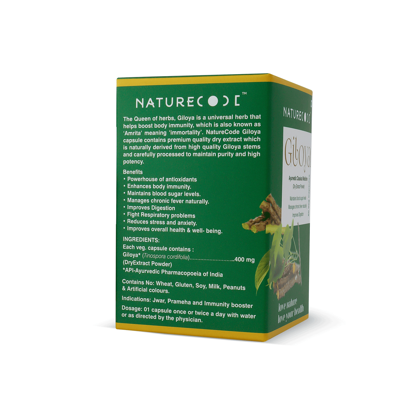 Nature Code Giloya Veg Capsule - 60 Capsules