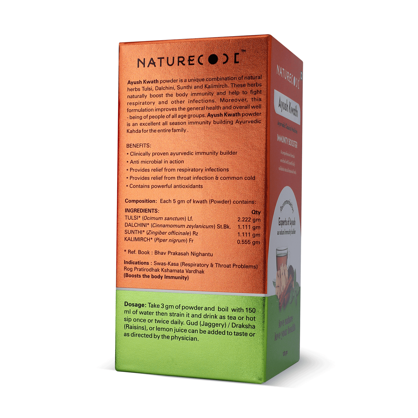 Nature Code Ayush Kwath - 120gm Powder
