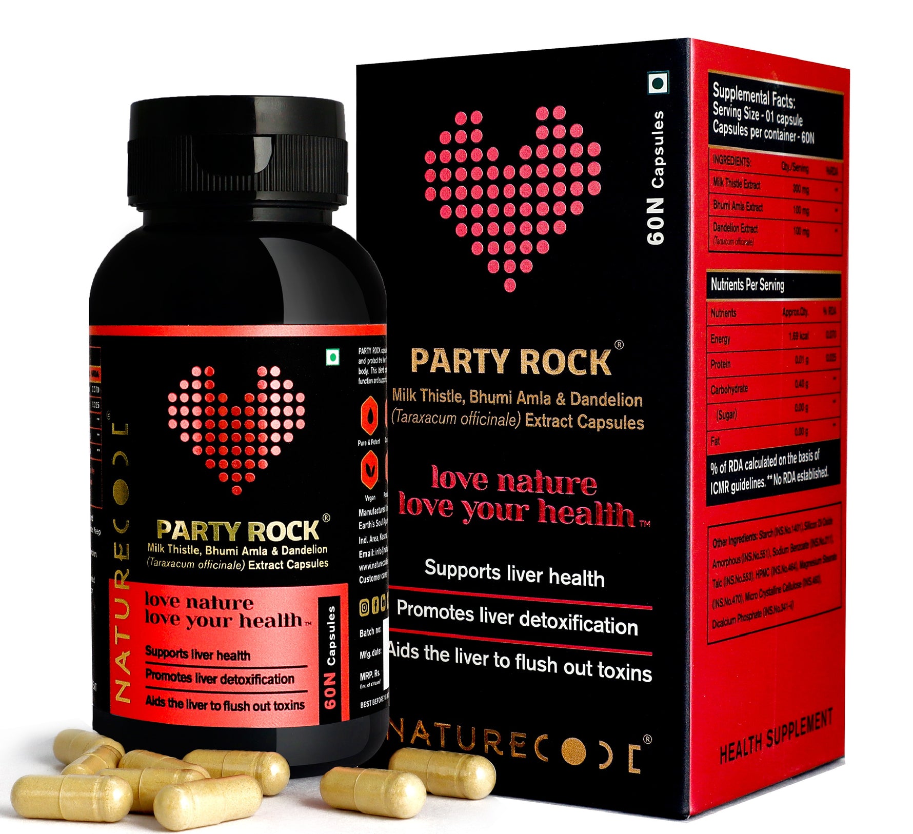 Nature Code Party Rock Capsule - 60 Capsules