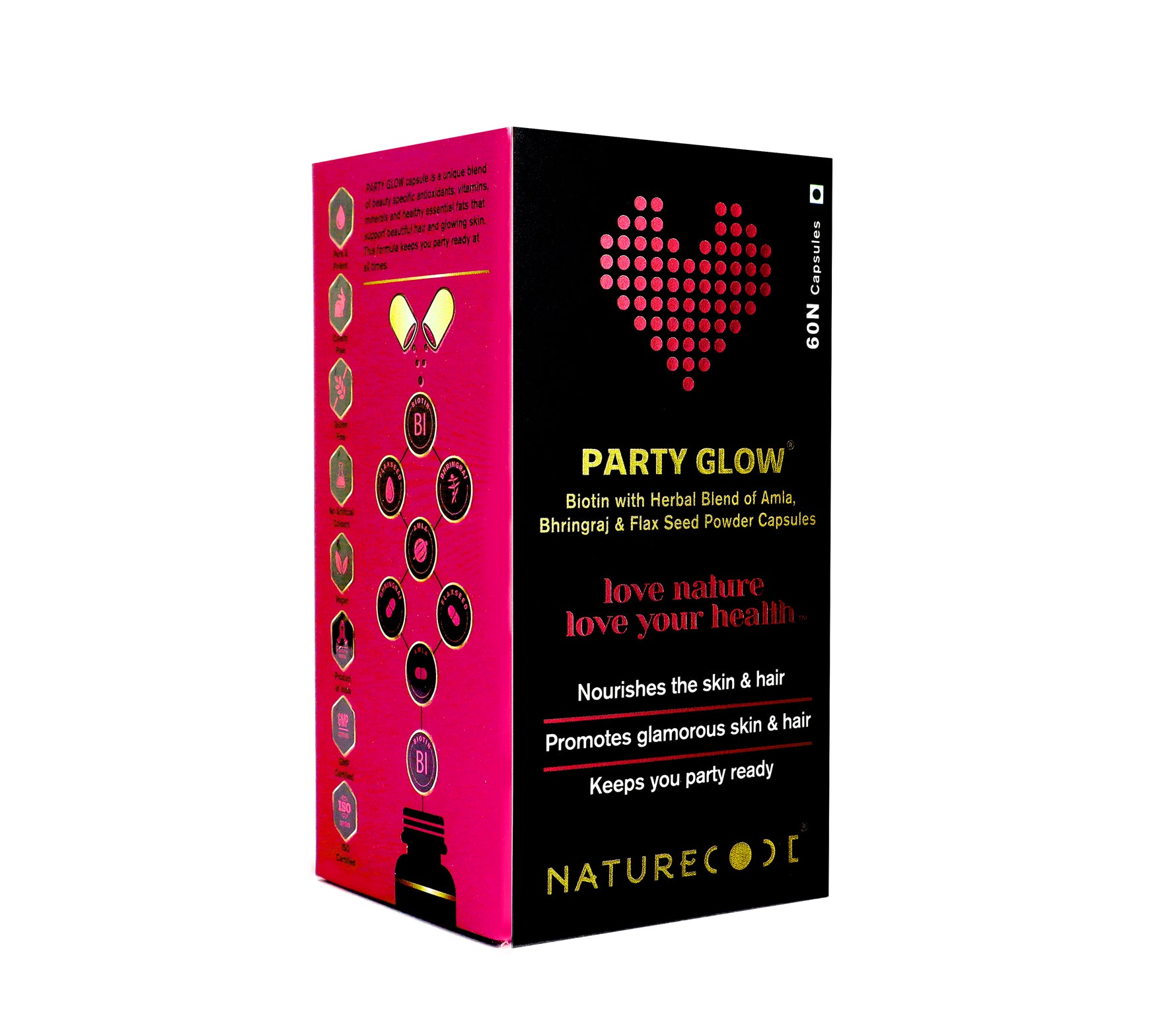 Nature Code Party Glow Capsule - 60 Capsules