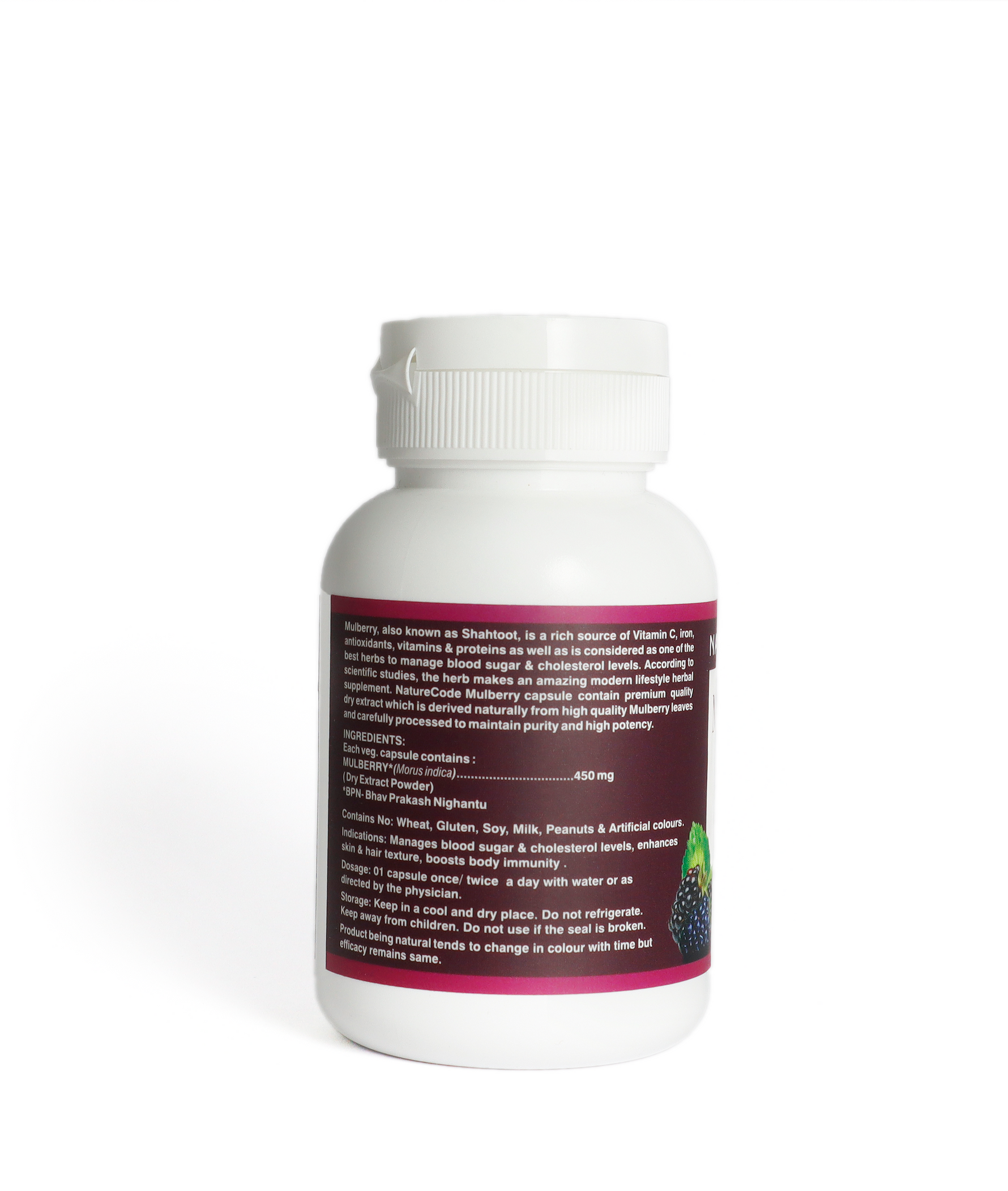 Nature Code Mulberry Veg Capsule - 60 Capsules