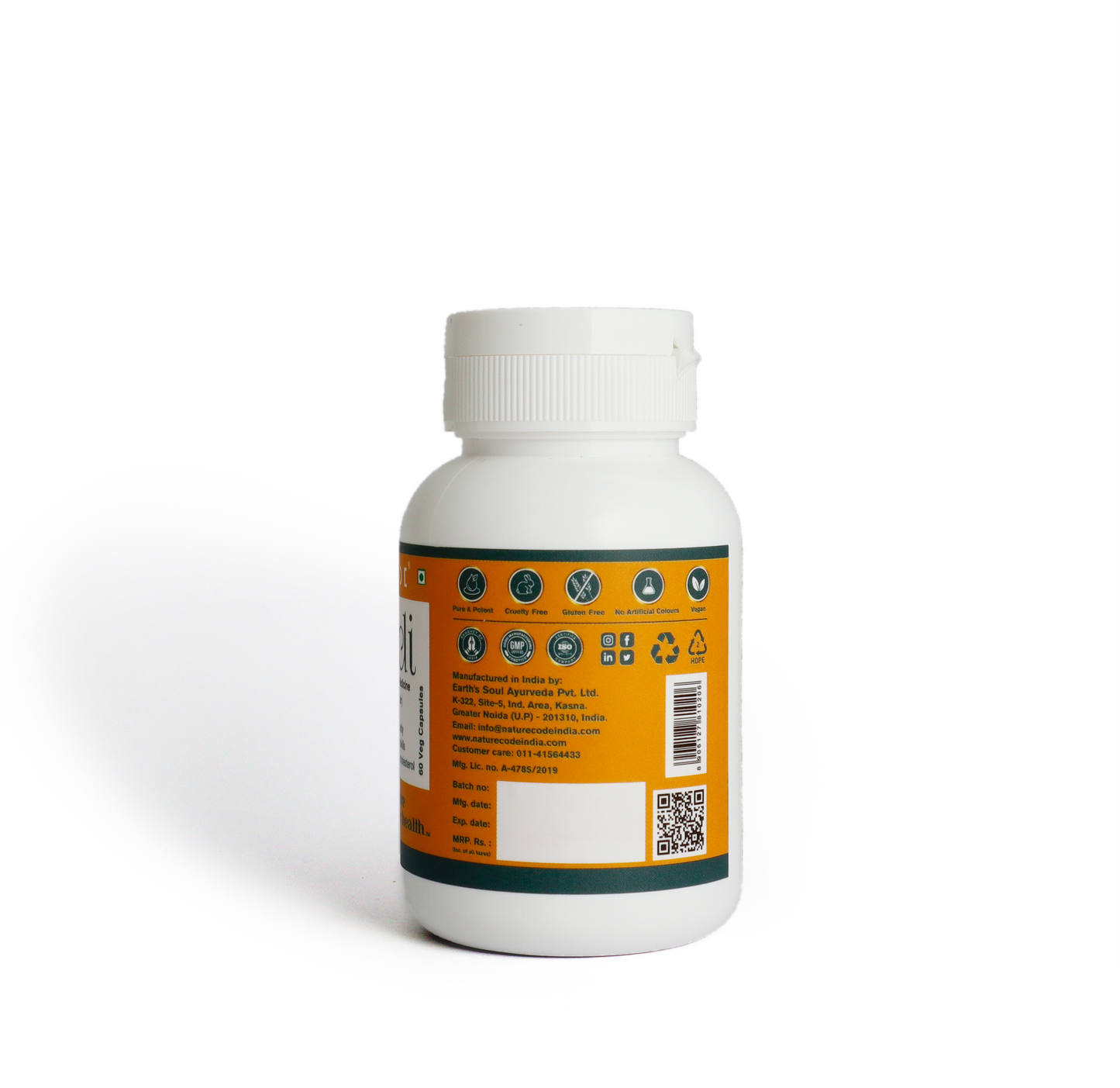 Nature Code Haldi Veg Capsule - 60 Capsules