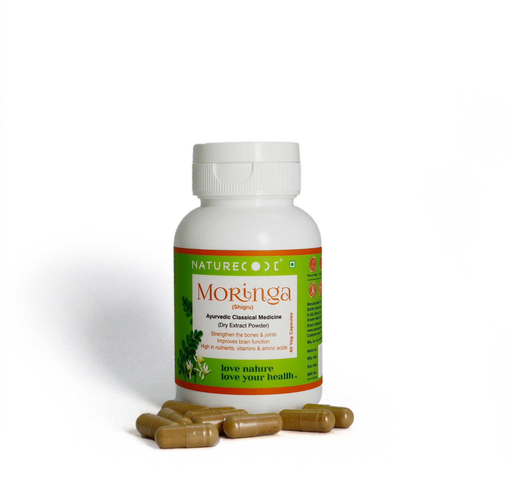 Nature Code Moringa Veg Capsule - 60 Capsules