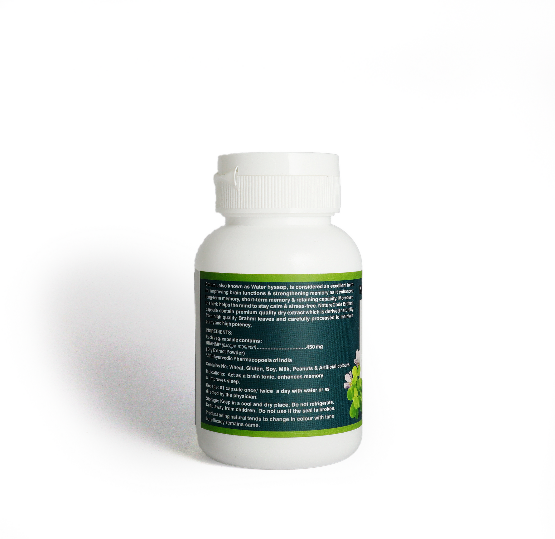 Nature Code Brahmi Veg Capsule - 60 Capsules