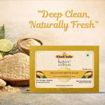 Kayee Ayurveda Multani Mitti Sandalwood Soap for Men & Women | Herbal Clay & Sandalwood Bathing Soap | Deep Cleansing Body Soap for Dirt, Sweat & Excess Oil | Fresh, Clean & Smooth Looking Skin