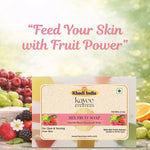 Kayee Ayurveda Mix Fruit Bath Soap | Fruity Fragrance Herbal Soap for Men & Women | Refreshing Body Cleansing Bathing Bar for Daily Use | Gentle Bath Soap for Fresh, Clean & Smooth Looking Skin