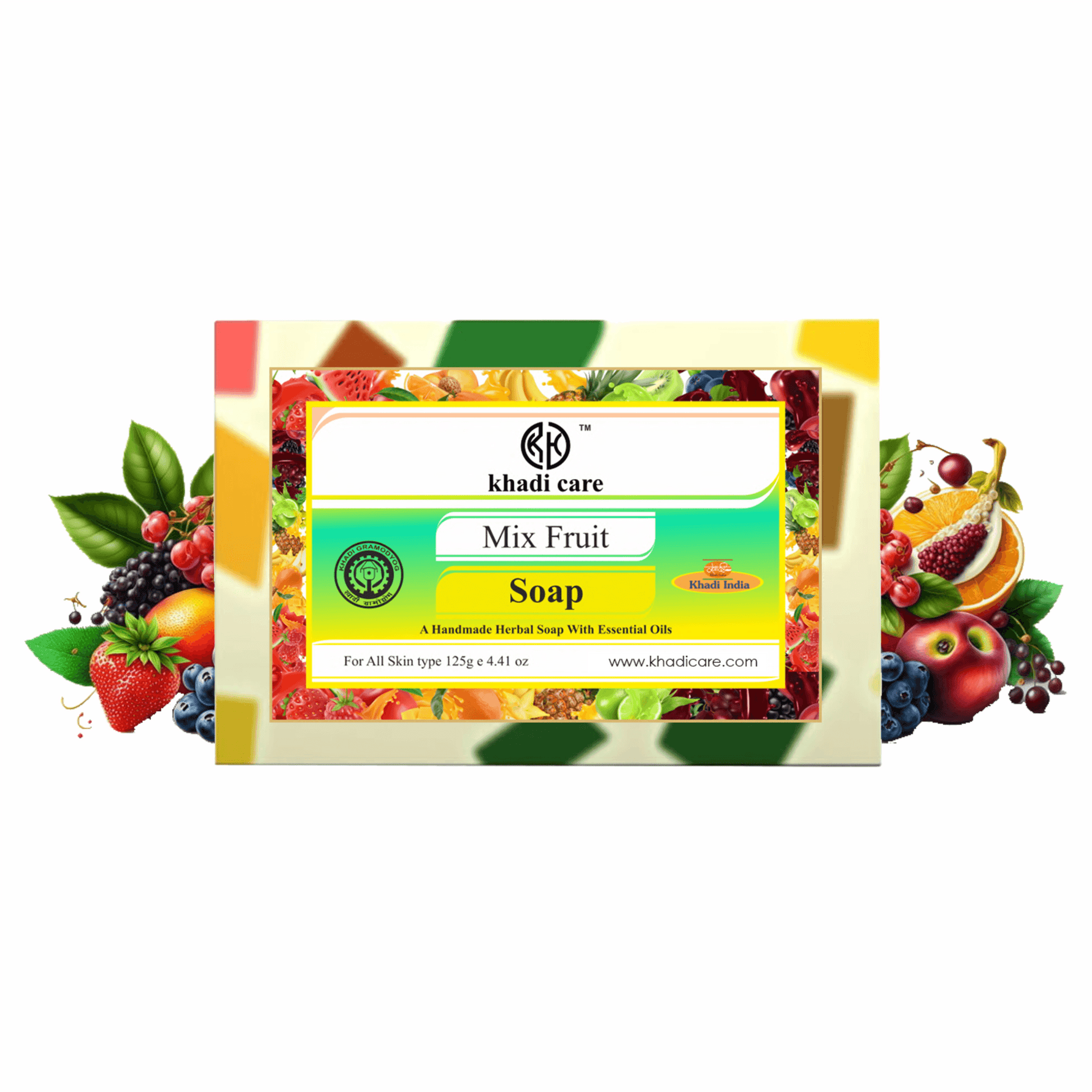 Khadi Care Herbal Mix Fruit Soap - 125g
