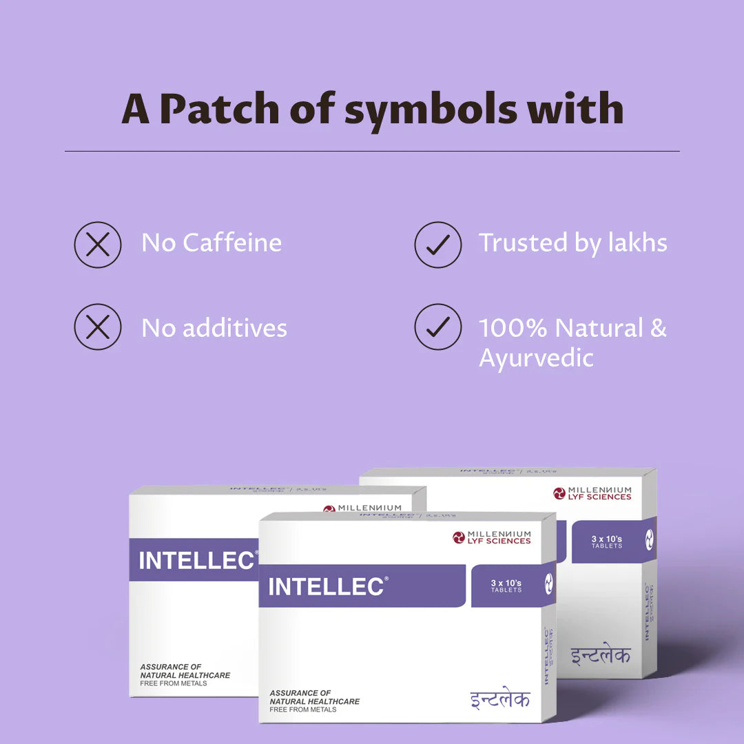 Millennium Herbal Care Intellec Tablet (60 Each) | For Memory & Focus Support