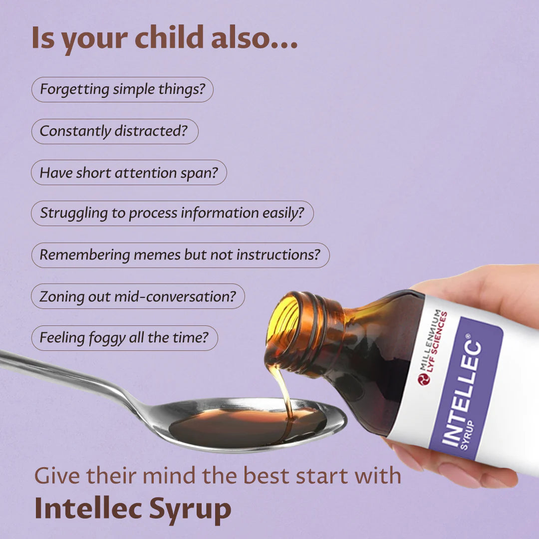 Millennium Herbal Care Intellec Syrup (200ml Each) - Pack of 3