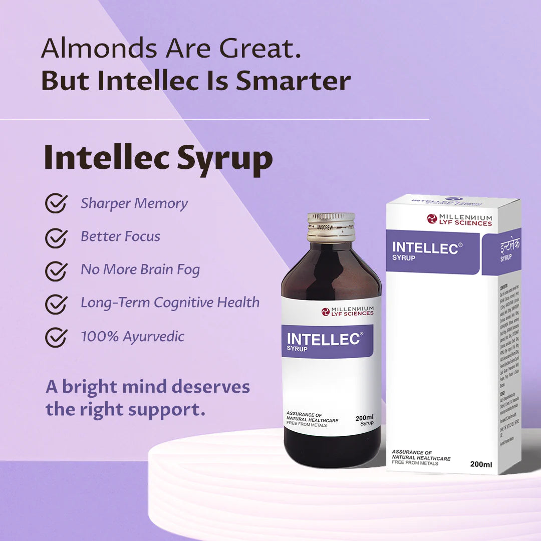 Millennium Herbal Care Intellec Syrup (200ml Each) - Pack of 3