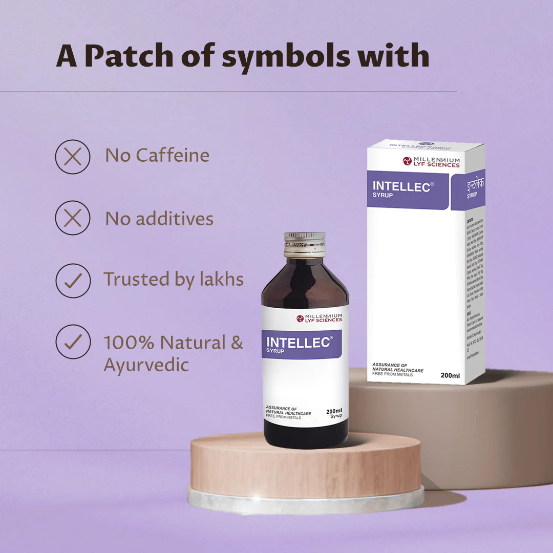 Millennium Herbal Care Intellec Syrup (200ml Each) - Pack of 3
