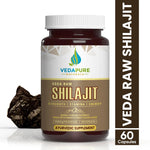 Vedapure Naturals Raw Shilajit Capsules for Strength & General Health-60 Capsules