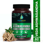Vedapure Naturals Ashwagandha Capsules Anxiety & Stress Relief-60 capsules