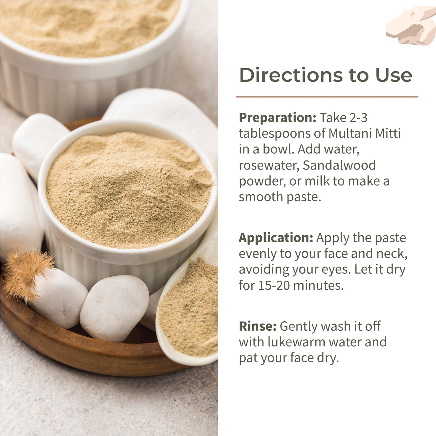 Ecotyl Multani Mitti Powder | Face Pack for Exfoliation & Clear Skin | Bentonite Clay - 150g