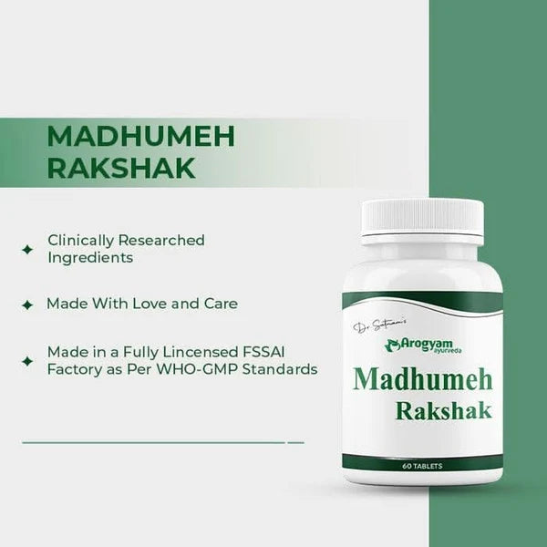 Dr. Satnam's Arogyam Ayurveda Madhumeh Rakshak Tablet (60 Each)