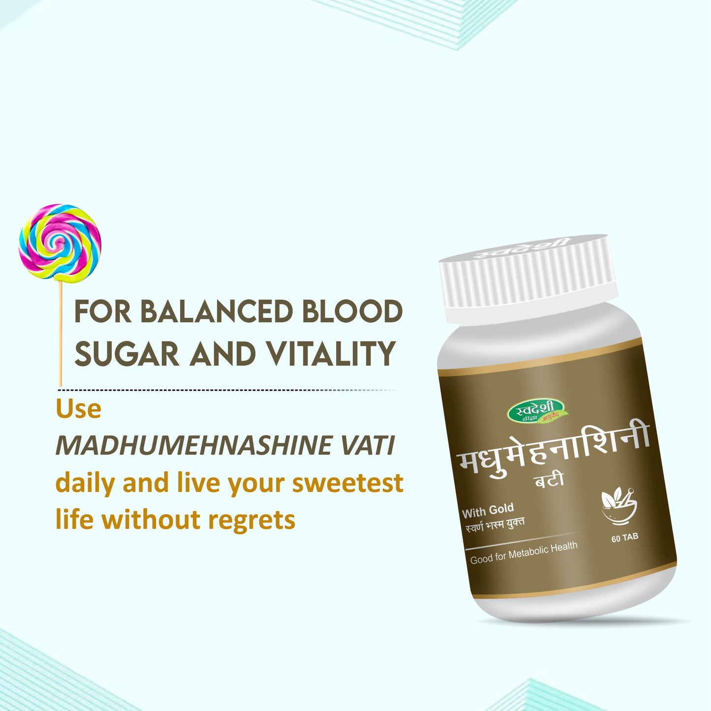 Swadeshi Madhumehnashine Vati - 60 Tablets