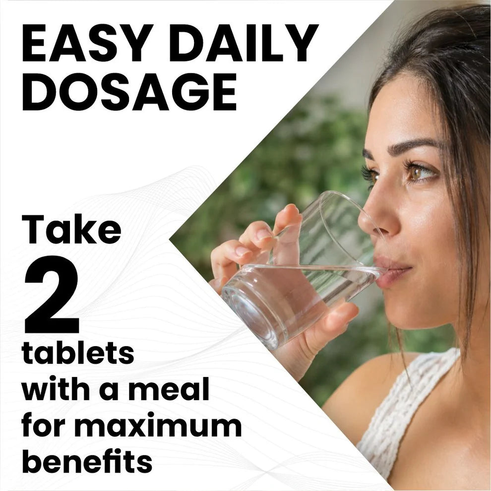 Raskam Magnesium Glycinate Tablets, 2000mg per serving, 120 vegetarian tablets