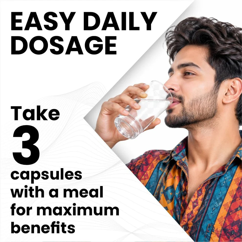 Raskam Magnesium L-Threonate Capsules for Brain Health, Memory & Focus Support | Improves Sleep Quality | 90 Veg Capsules