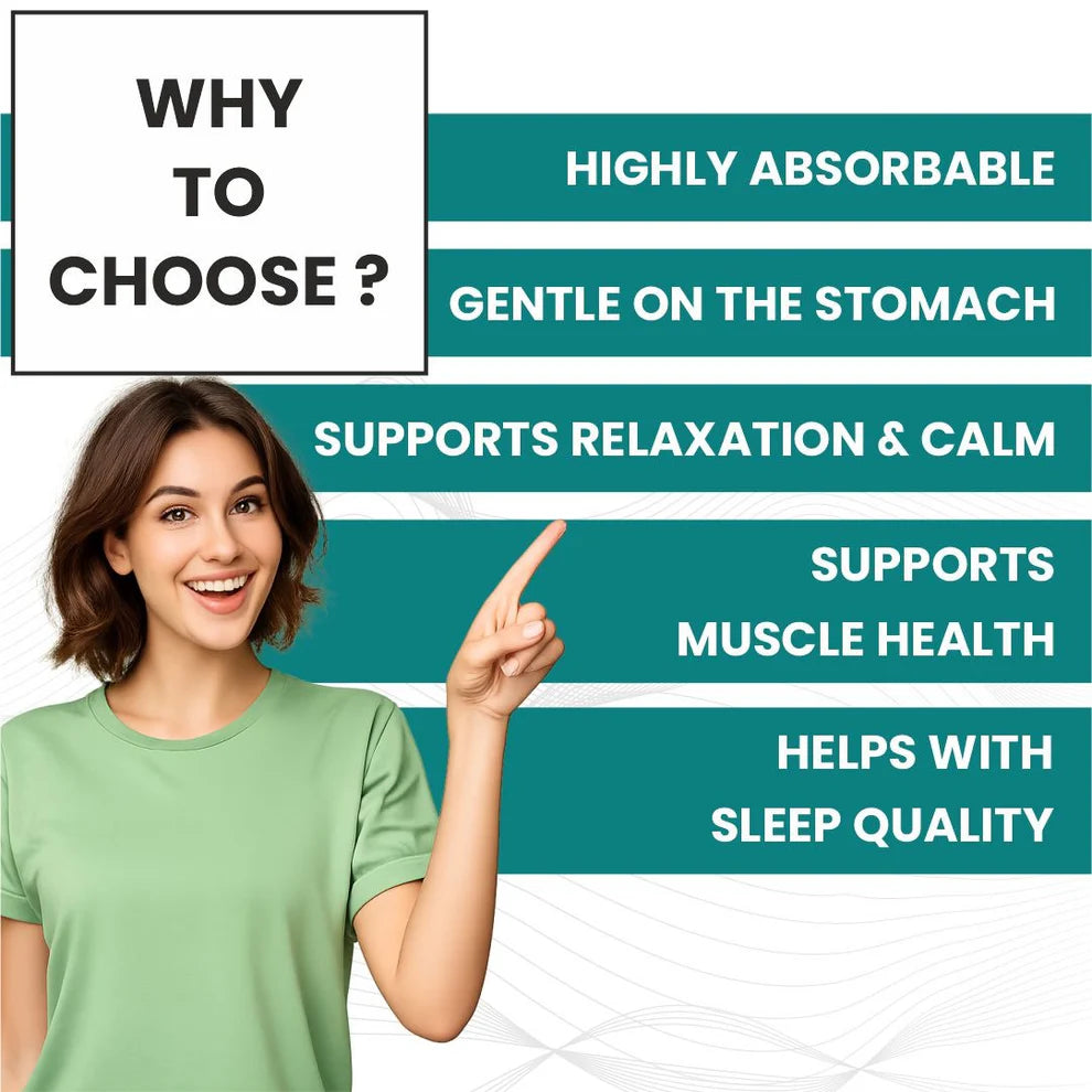 Raskam Magnesium L-Threonate Capsules for Brain Health, Memory & Focus Support | Improves Sleep Quality | 90 Veg Capsules