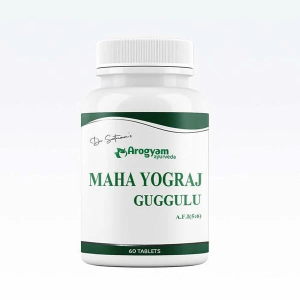 Dr. Satnam’s Arogyam Ayurveda Maha Yograj Guggulu (A.F.I 5:6, 60 Tablets) | Classical Herbo-Mineral Formulation for Severe Joint Pain, Rheumatoid Arthritis & Neuromuscular Disorders