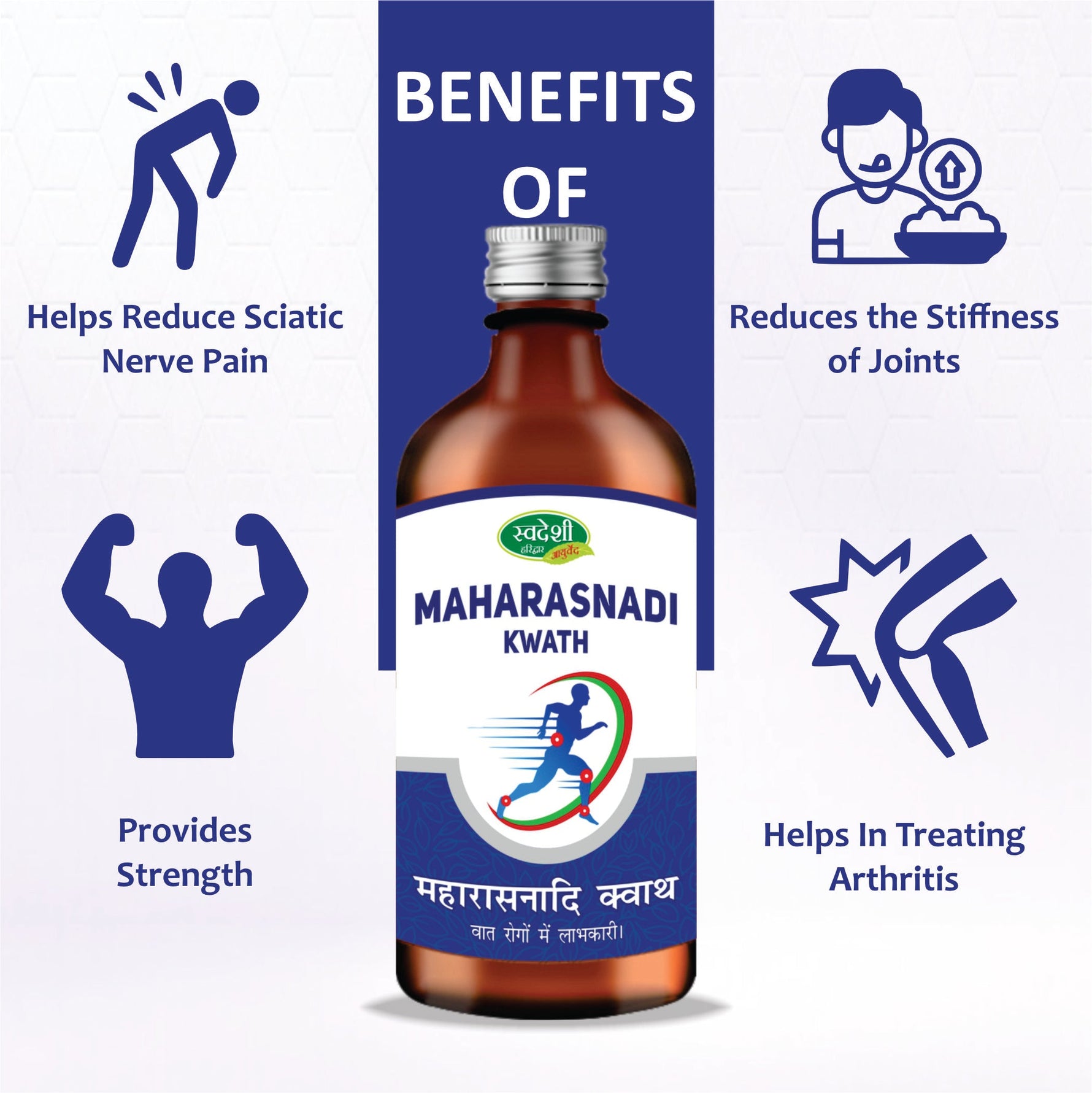 Swadeshi Maharasnadi Kwath - 500ml | Joint Mobility & Neuro-Muscular Comfort