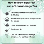 Radhika's Fine Teas Anti-Inflammatory Lanka Mango Black Tea (50g) | Single-Origin Ceylon Black Tea with Mango for Joint Support, Immunity & Energy