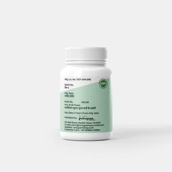 Arogyam Manjistha Capsules 500mg – Ayurvedic Herbal Supplement for Skin Wellness & Daily Health Support – 30 Capsules