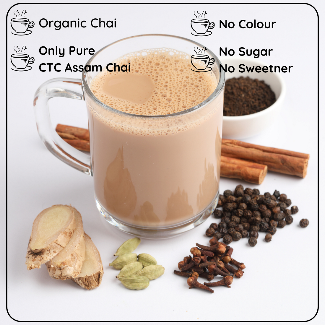 Radhikas Fine Teas DETOX Masala Chai - Invigorate Mind & Body Naturally - 100gm