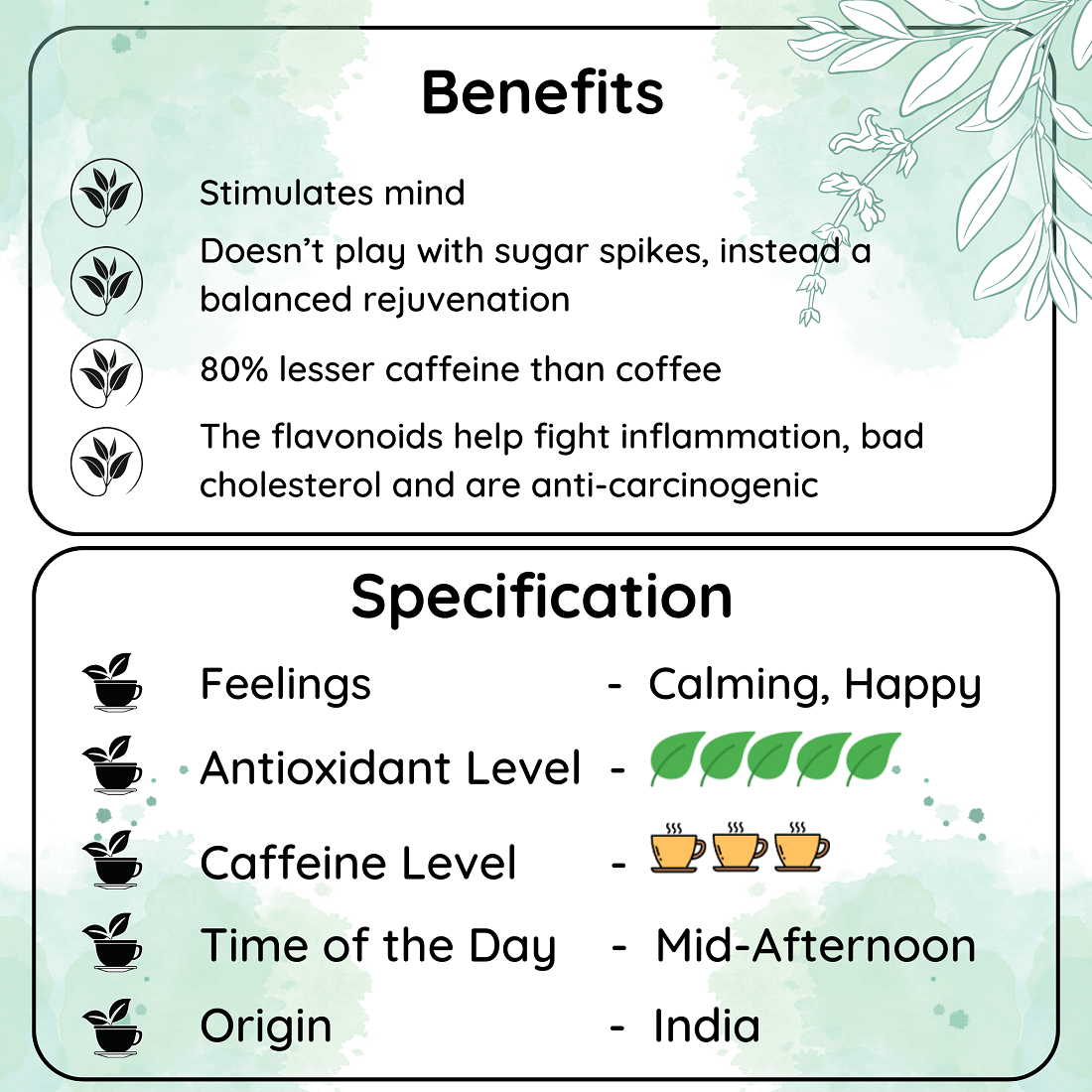 Radhikas Fine Teas DETOX Masala Chai - Invigorate Mind & Body Naturally - 100gm