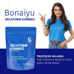 BonAiyu Melatonin Gummies All Natural Gelatin Free Promotes Sleep (30 Gummies)