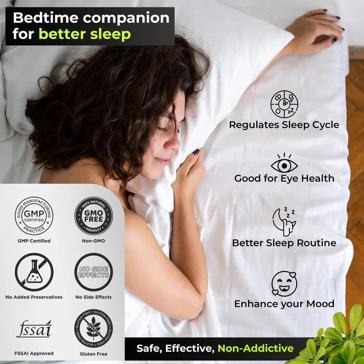 Health Veda Organics Melatonin Capsules - 60 Capsules